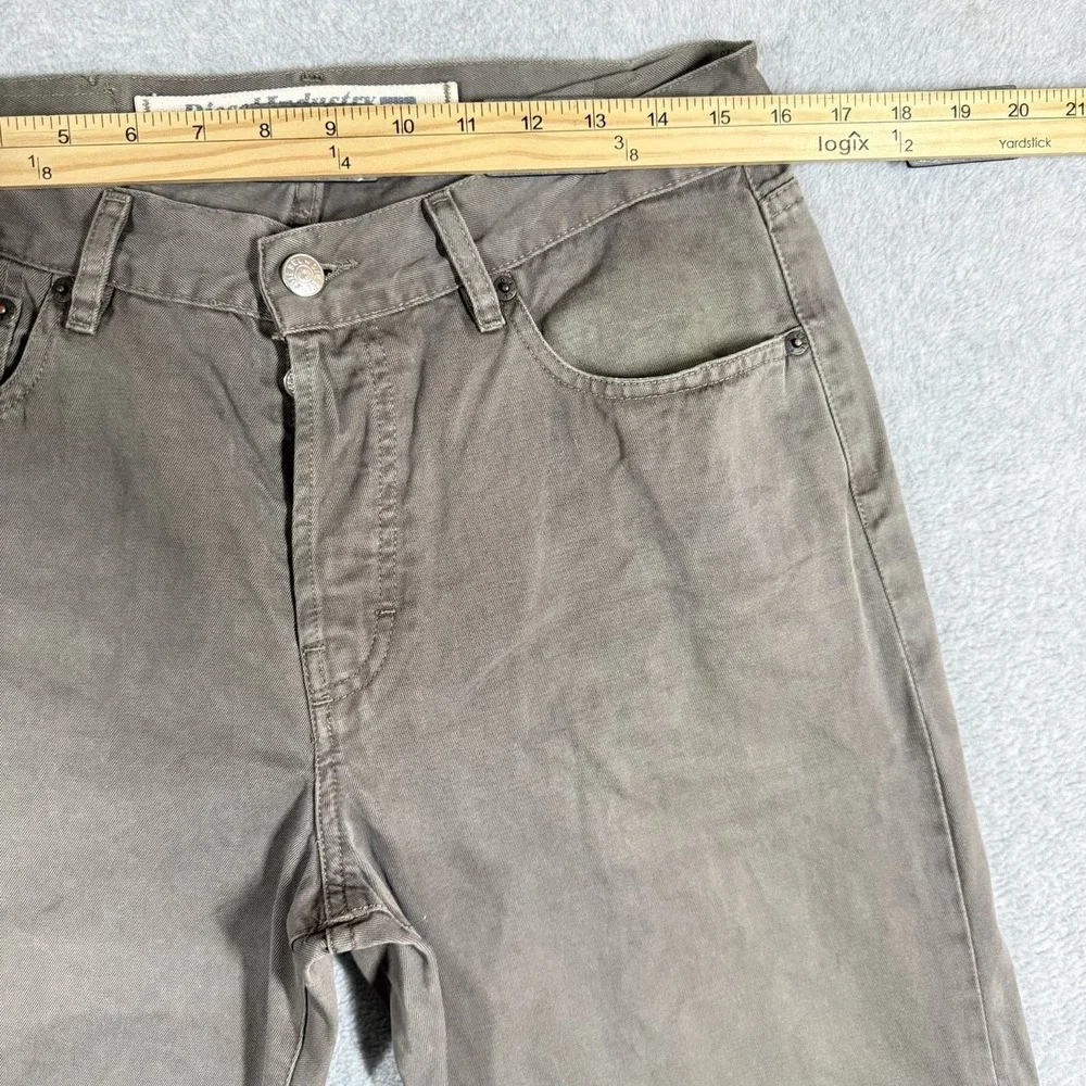 Diesel KULTER Straight Leg Chinos Mens 31x31 Dark Beige Canvas Pants READ Tag 33
